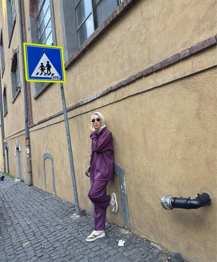 Model Oysho eşofman takımı/mürdüm - Görsel 2