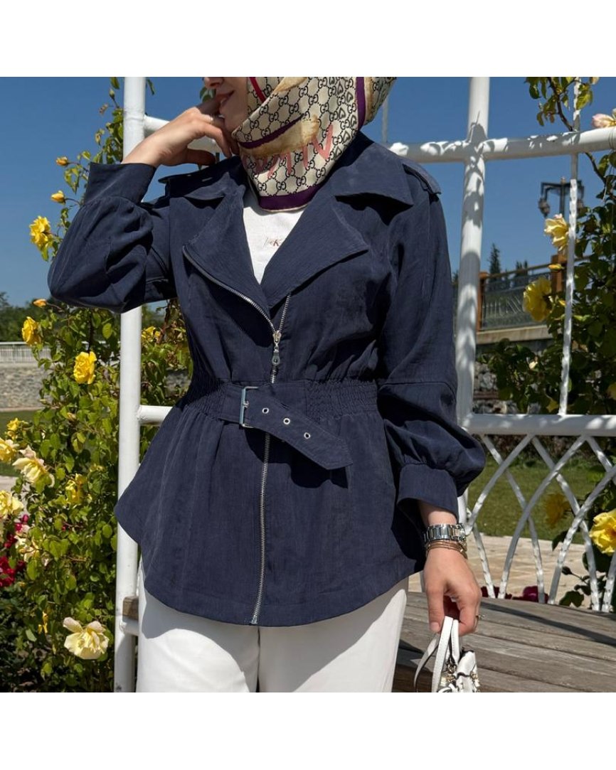 Liyosel trench(lacivert)