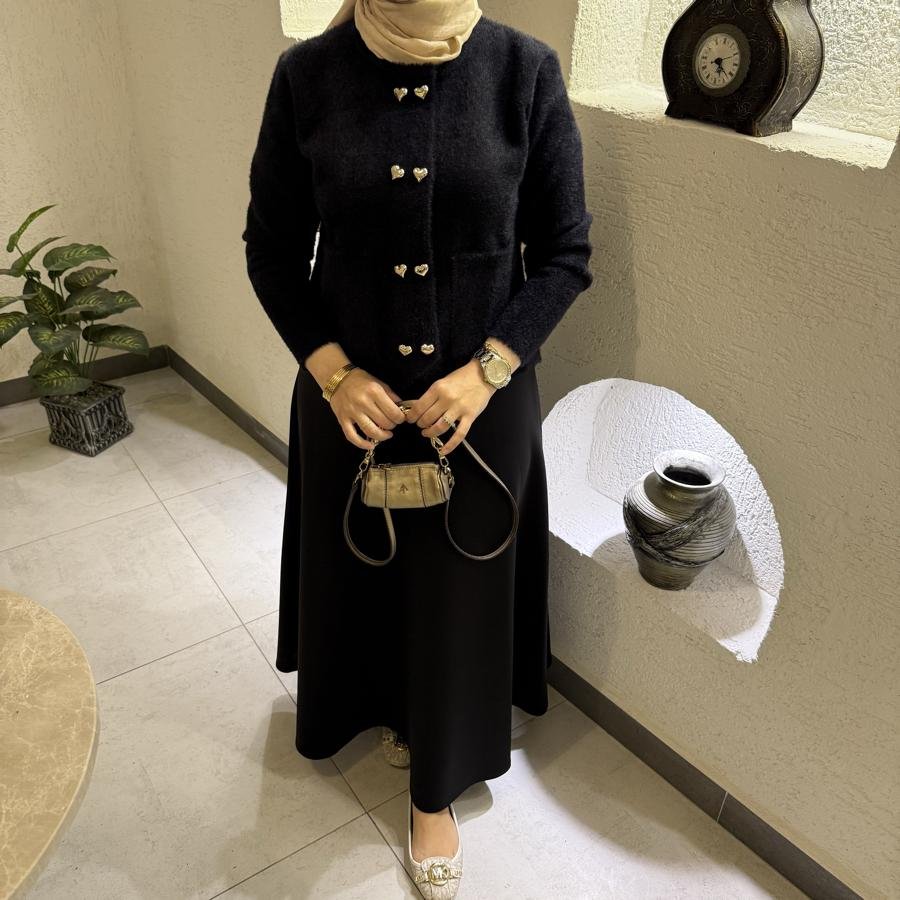 Prenses hırka /siyah - Görsel 3