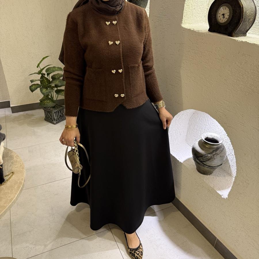 Prenses hırka /kahverengi - Görsel 2