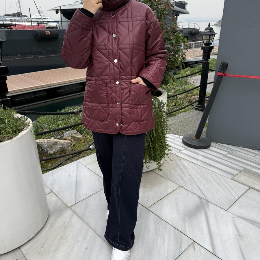 Kapitone mont /bordo - Görsel 2