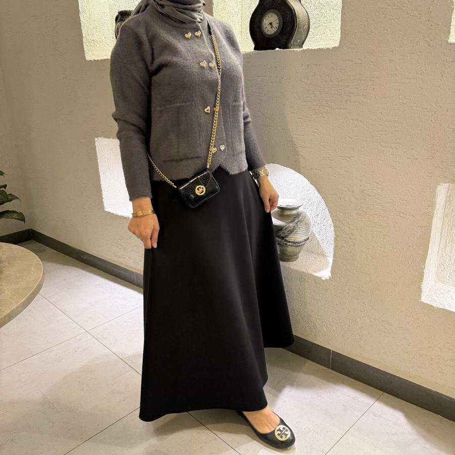 Prenses hırka /antrasit - Görsel 3